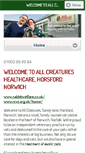 Mobile Screenshot of allcreatureshealthcare.com
